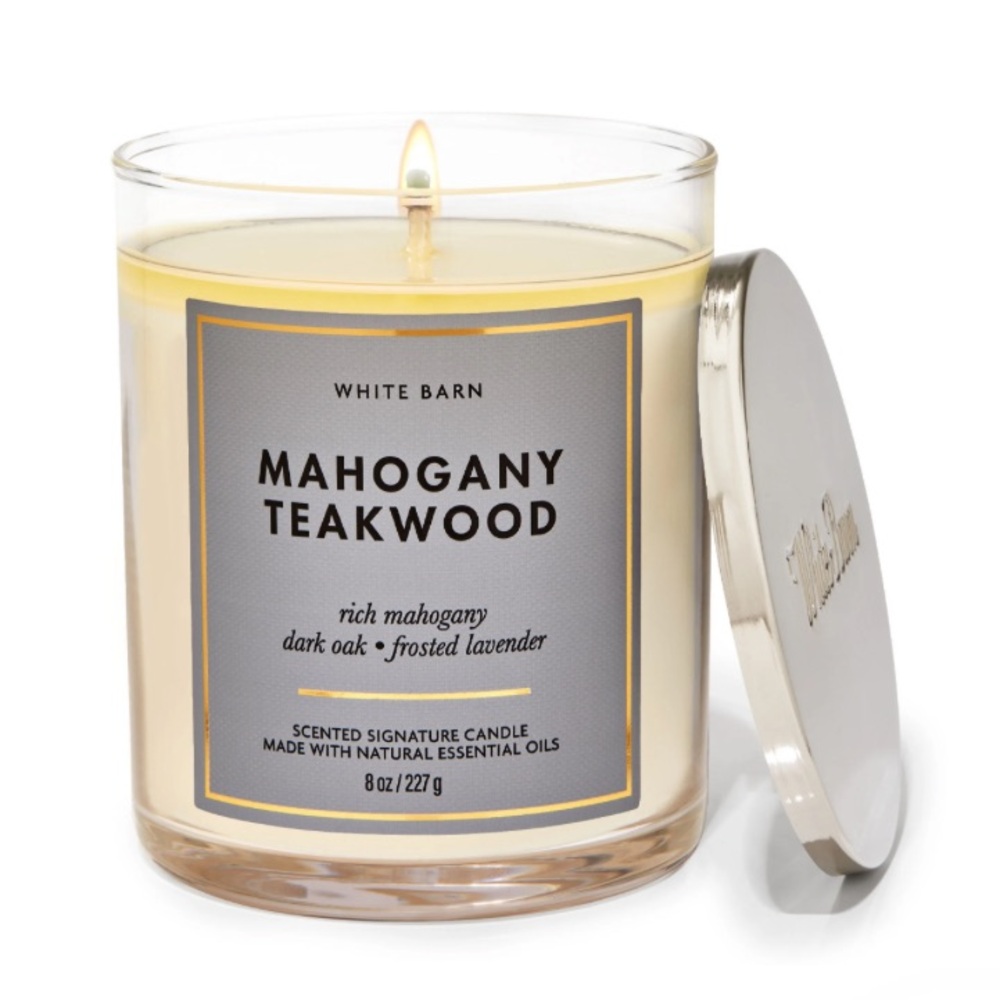 White Barn Mahogany Teakwood Candle